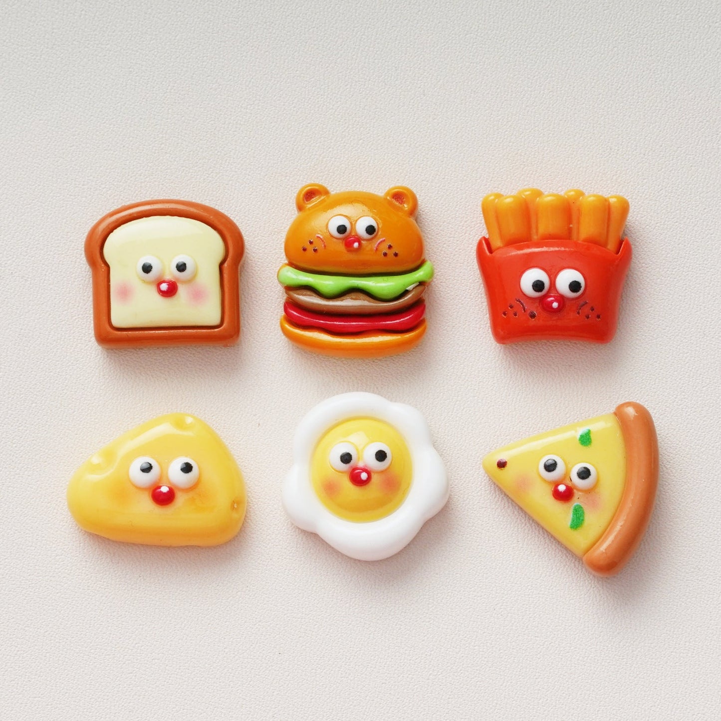 10 PCS Cartoon Resin Charms for DIY Crafts