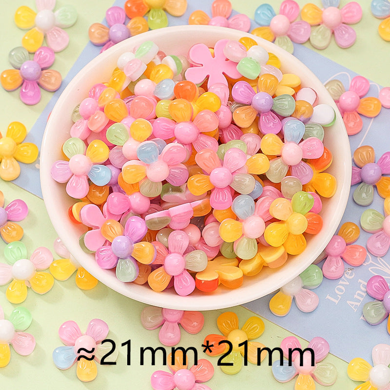 20pcs Luminous transparent sunflower resin DIY