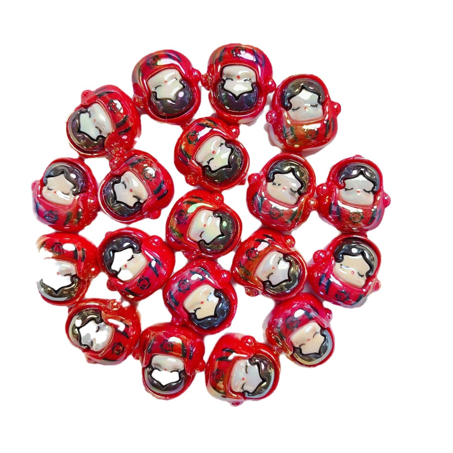 20pcs 3D cartoon cute bead string DIY