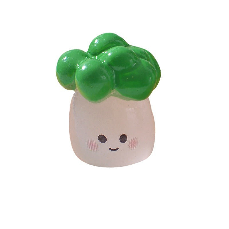 Cute Little Vegetable Doll DIY Small Ornament Luminous