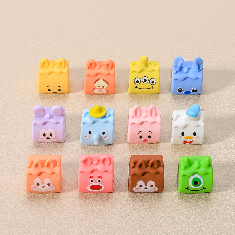 10 PCS Cartoon Resin Charms