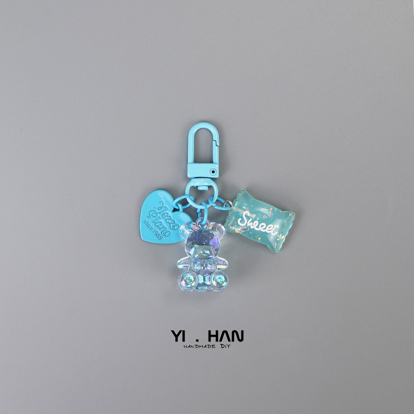 Colorful love candy keychain