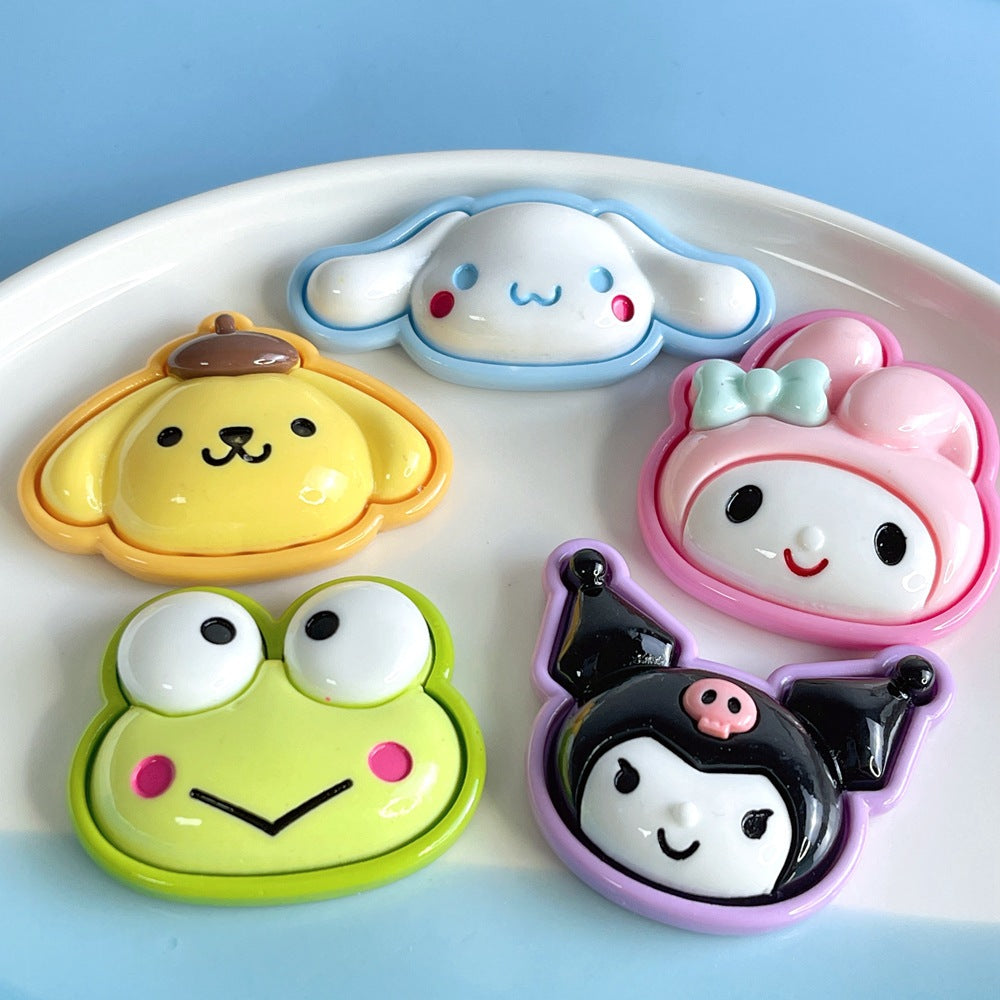 10 PCS Large Cartoon Resin Charms