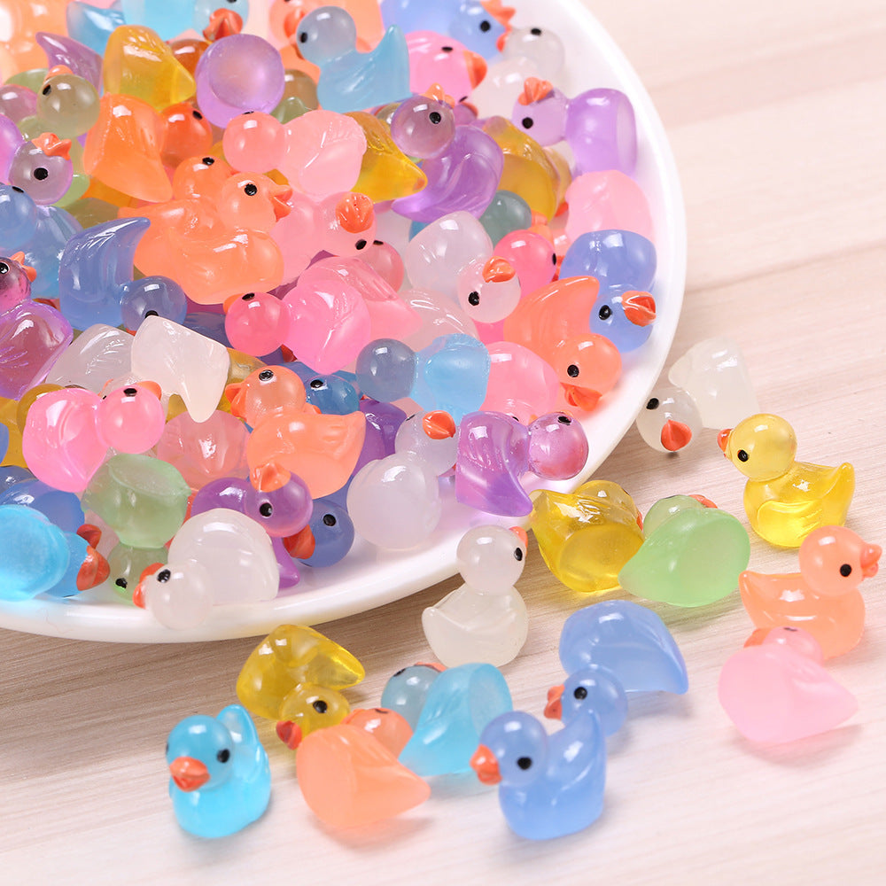 20pcs Luminous little yellow duck