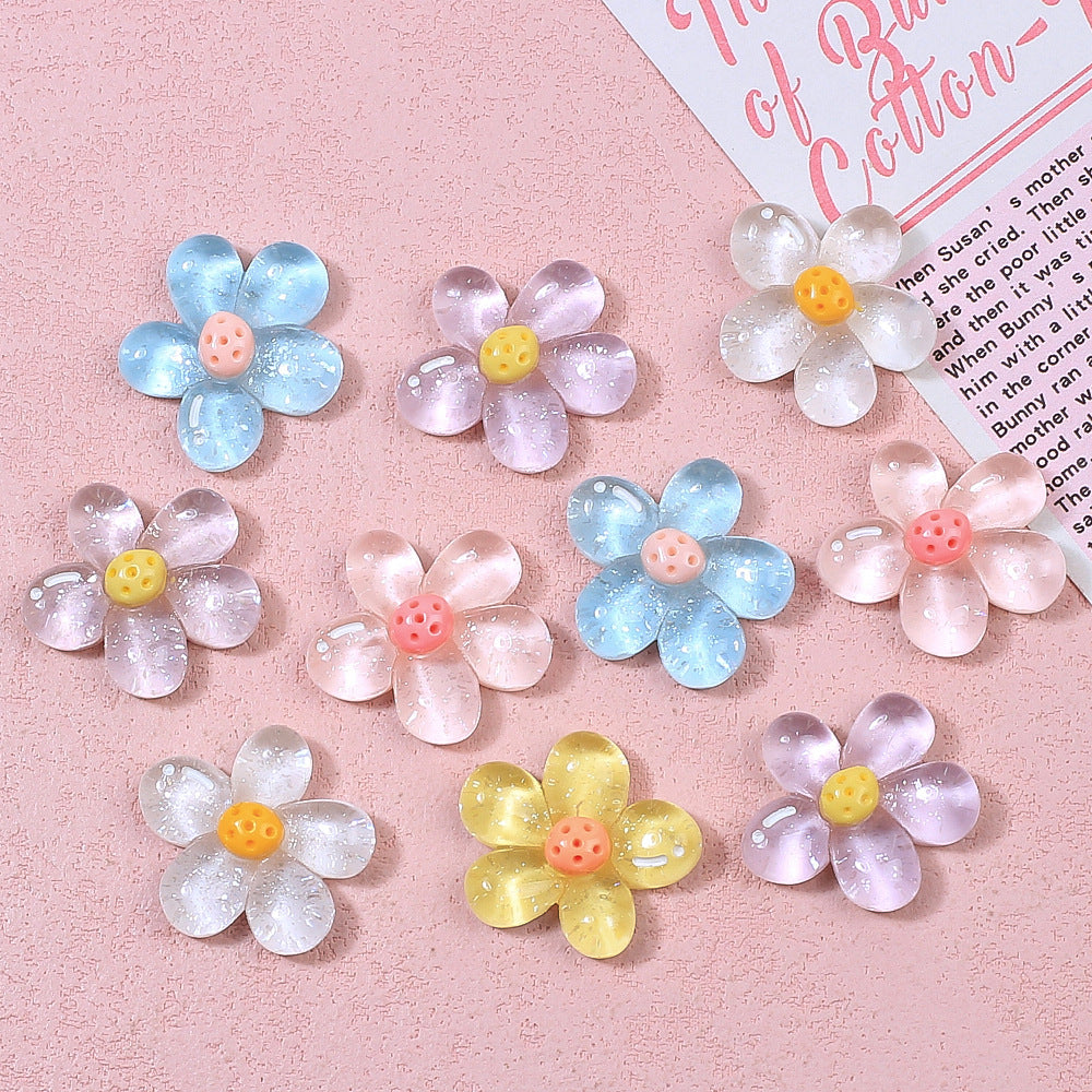 Irregular transparent flower DIY handmade