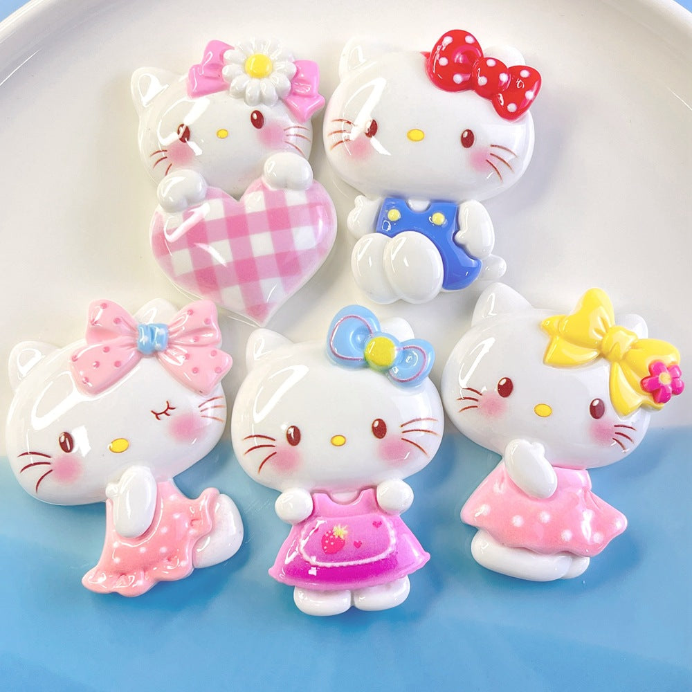 10 PCS Large Cartoon Resin Charms