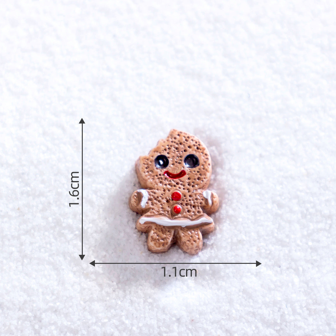 Micro Landscape Christmas Gingerbread Man DIY Ornament Accessories Mini Knickknacks