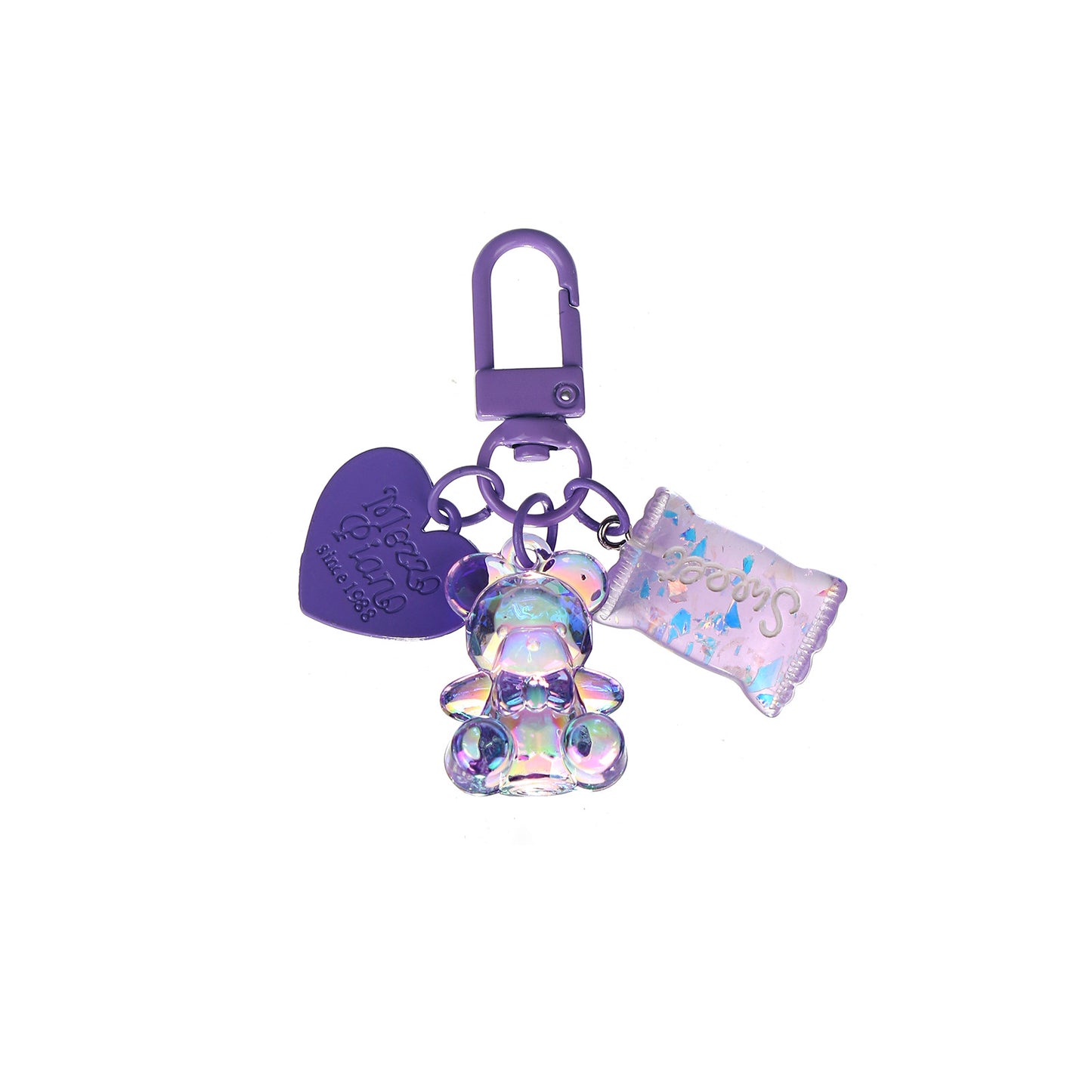 Colorful love candy keychain