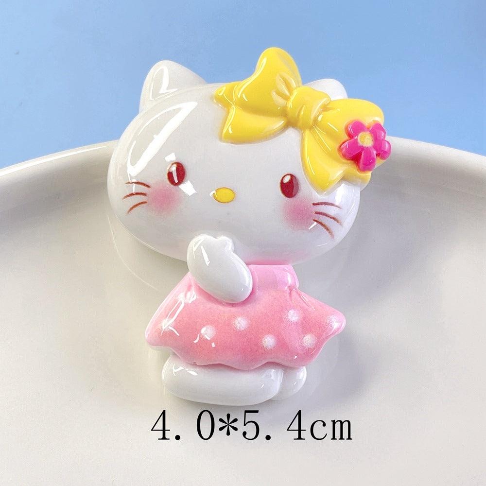 10 PCS Large Cartoon Resin Charms