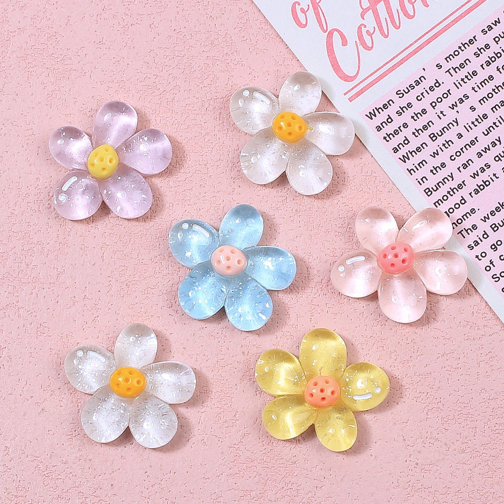 Irregular transparent flower DIY handmade