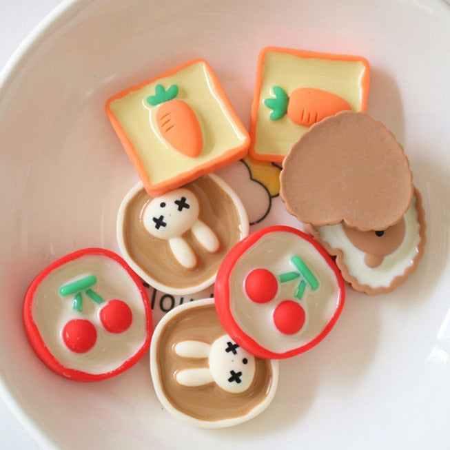 10 PCS Kawaii Miniatures|Resin Charms for DIY Crafts