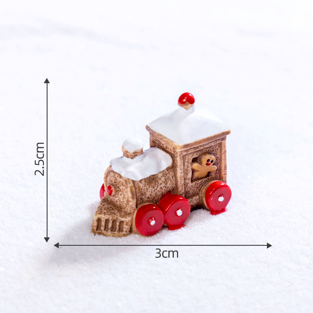 Micro Landscape Christmas Gingerbread Man DIY Ornament Accessories Mini Knickknacks