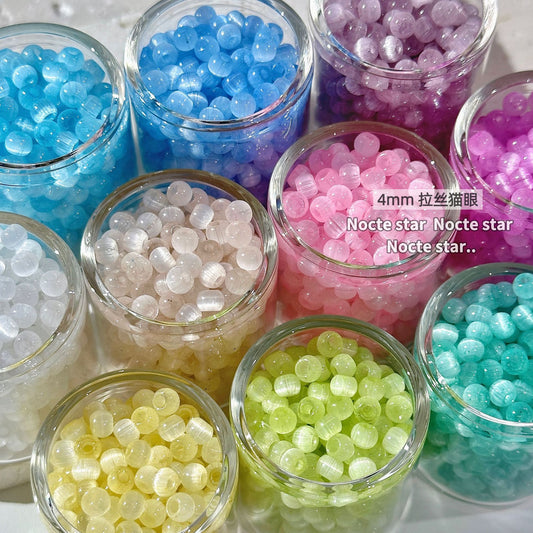 Brushed Cat Eye Beaded Handmade DIY Beaded Bracelet Rice Beads Loose Beads Wholesale