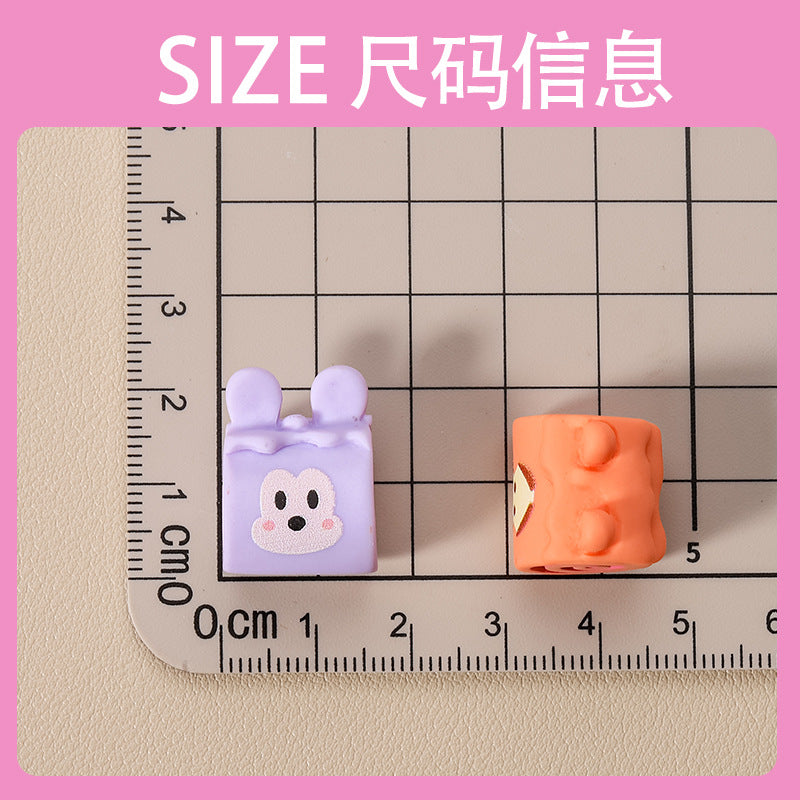 10 PCS Cartoon Resin Charms