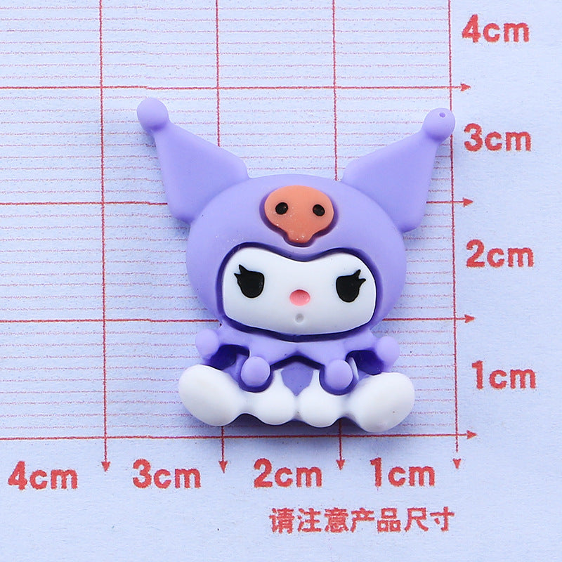 10 PCS Large Cartoon Resin Charms