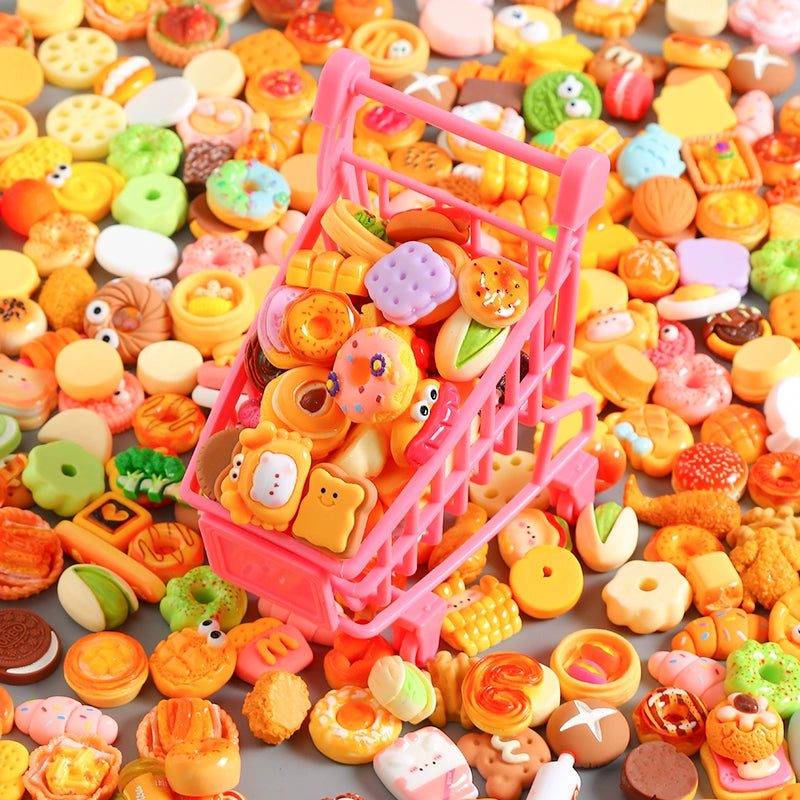 Simulated Food and Play Snacks and Beverages Bottle Wine Bottle Shopping Cart Resin Ornament