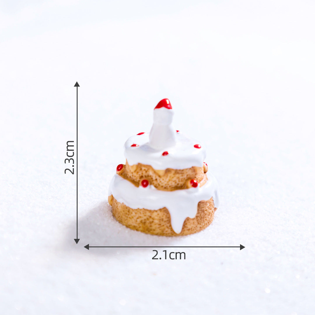 Micro Landscape Christmas Gingerbread Man DIY Ornament Accessories Mini Knickknacks