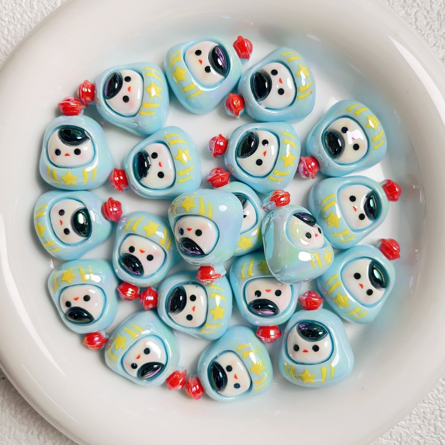 20pcs 3D cartoon cute bead string DIY