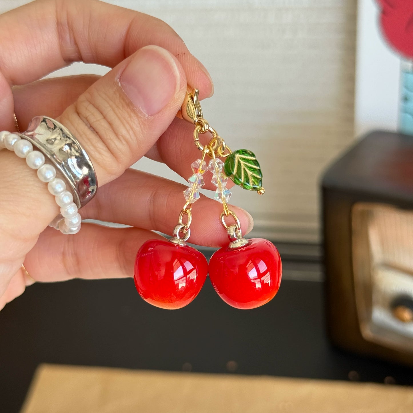 Sweet Cherry Bag Pendant Mobile Phone Chain