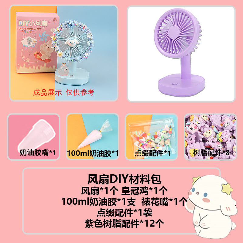 [DIY Handmade Bag Material Pack] Cream Glue Hairpin Resin Accessories Set