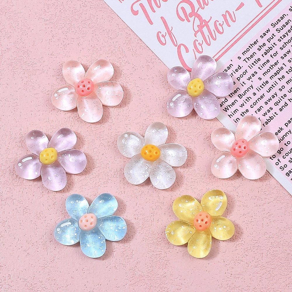 Irregular transparent flower DIY handmade