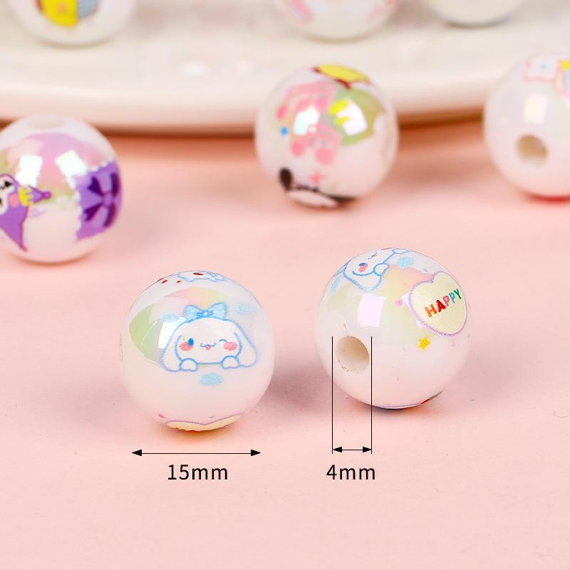 Cute Cartoon Round Beads