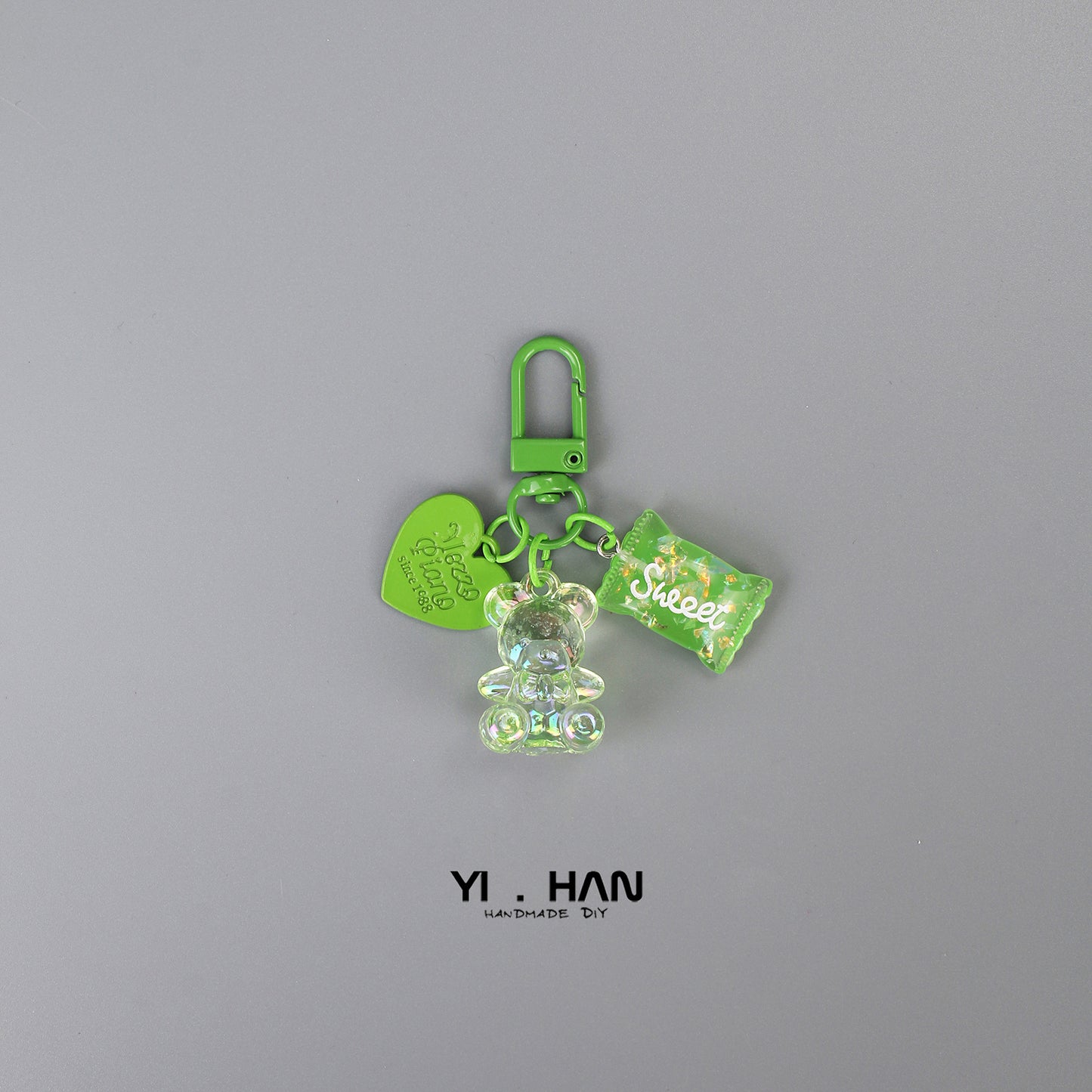 Colorful love candy keychain