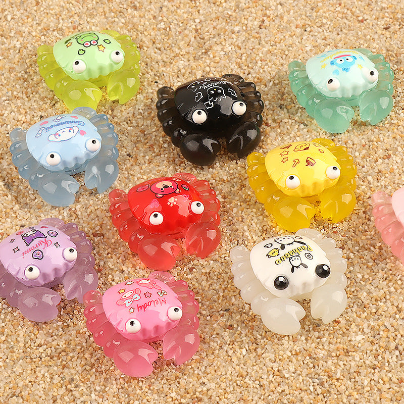 10pcs Luminous Big Crab Ornament Pendant