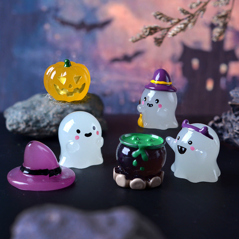 12pcs/New Halloween Luminous Ghost Ornament