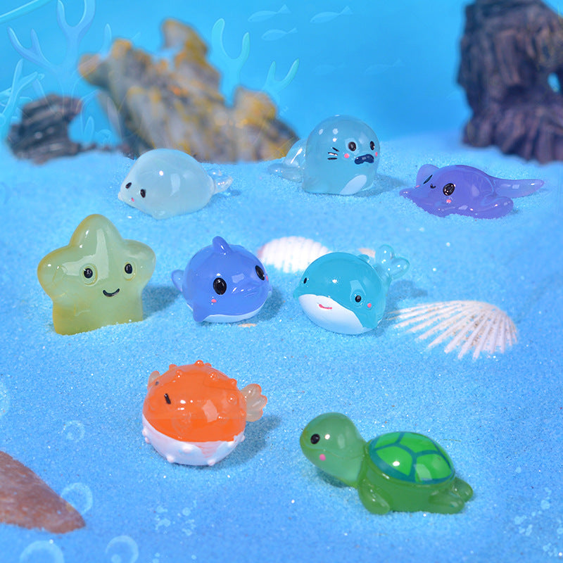 20pcs /Luminous Mini Marine Animal Ornament