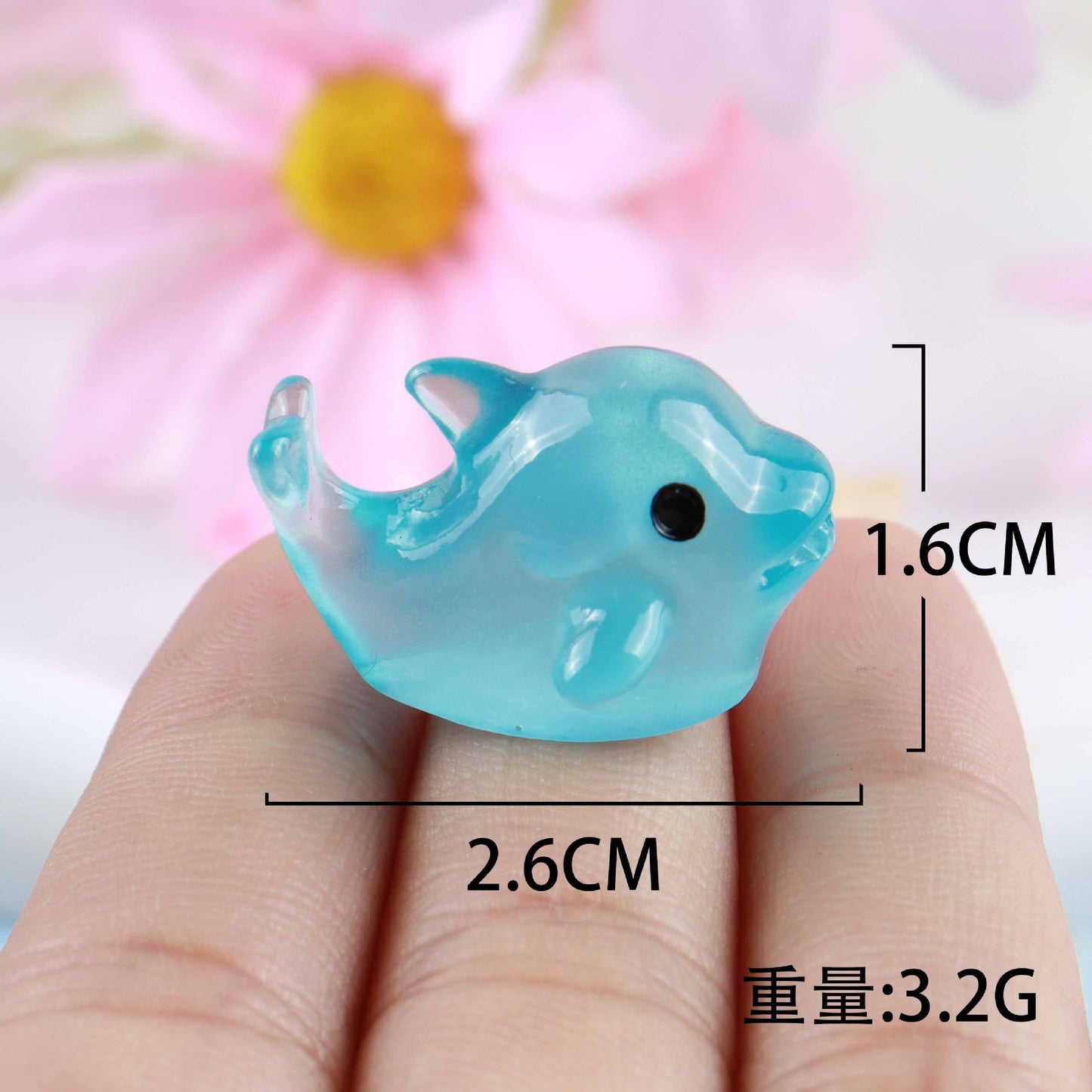 Luminous Fat Head Little Dolphin Little Whale Car Ornament