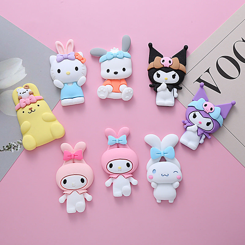 10 PCS Large Cartoon Resin Charms