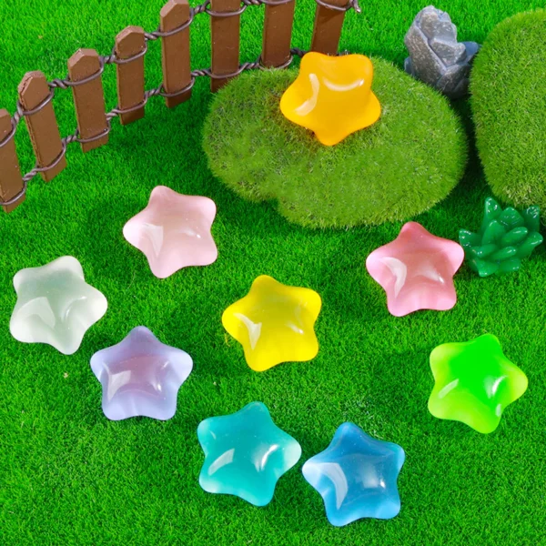 15pcs/Star Pendant Pendant Luminous Small Ornament Accessories