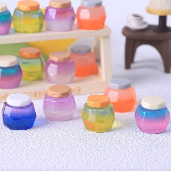 10PCS Simulation miniature can jar DIY resin jewelry handmade material