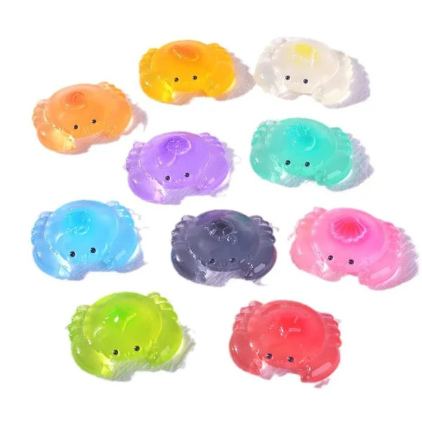 10PCS Ocean Ornament Luminous Crab Fish Tank Ornament