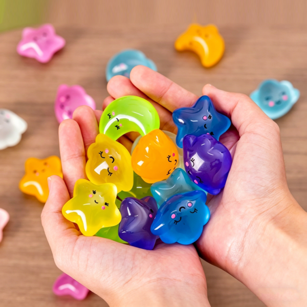 3.5cm Luminous Cartoon Stars Moon Clouds DIY Resin Accessories Free shipping