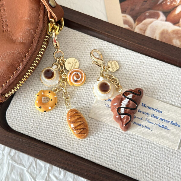 Original hand-made coffee bread pendant