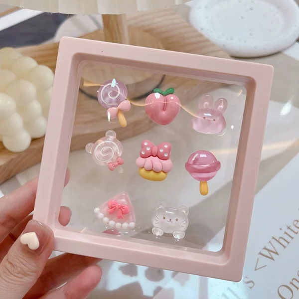 Cute center console car screen three-dimensional 3D cartoon electric car stickers women's car interior decoration ornaments seamless stickers