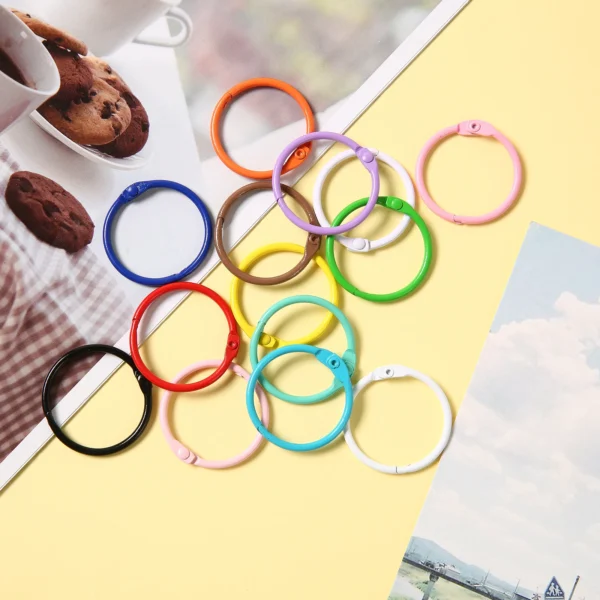 10/20/50/100 PCS 30mm Multicolor Keyring Split Ring Metal Car Key Ring For DIY Handmade Jewelry Making Accessories