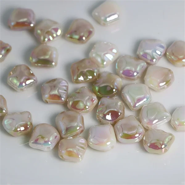 CH65 High-quality Uv Electroplating Magic Color Irregular Acrylic Beads Diy Handmade Jewelry Beaded Handmade Jewelry Accessories