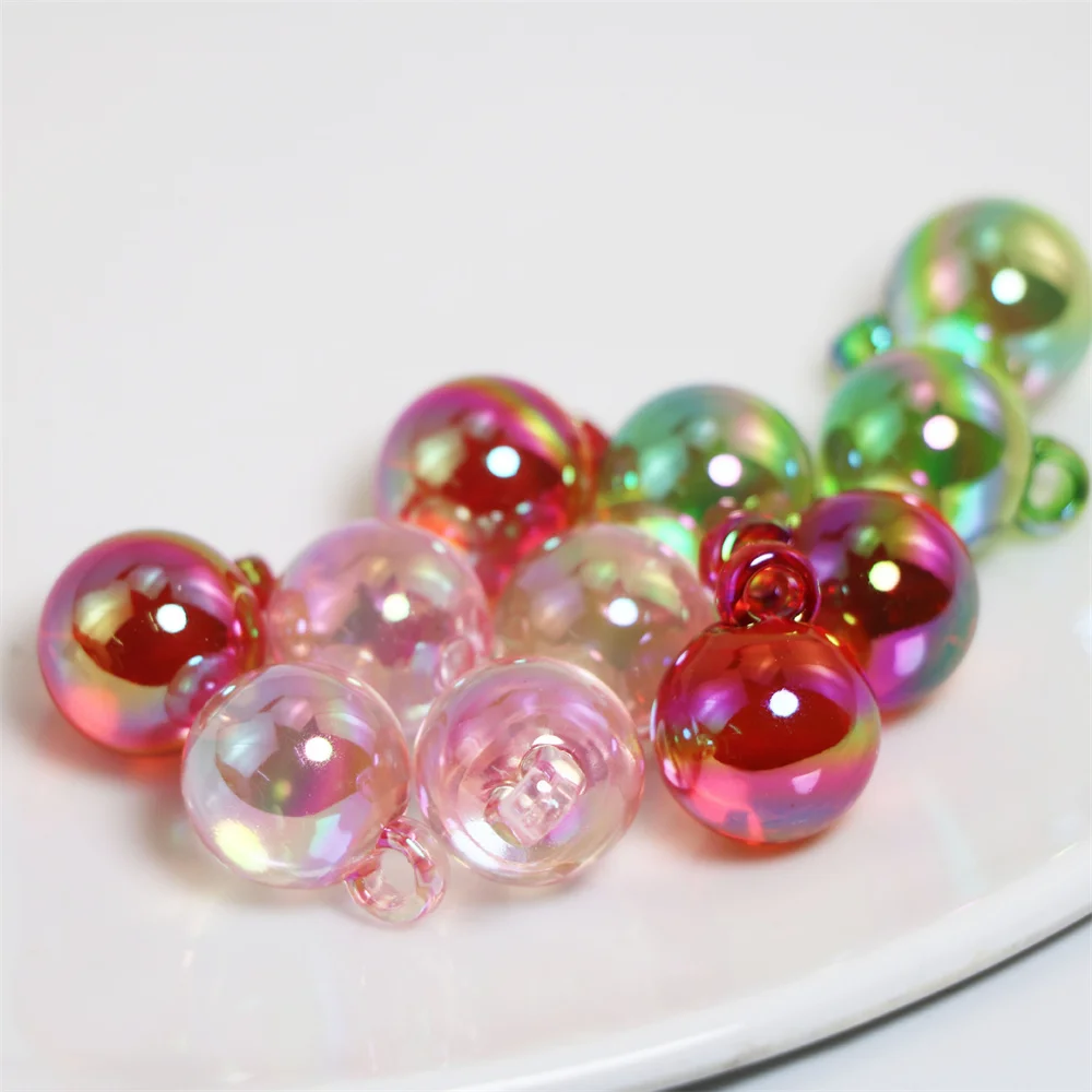 TX89 Uv Electroplating Highlights Beautiful Colorful Fashion Diy Handmade Beaded Bracelet Necklace Hole Bead Accessories. - Image 3