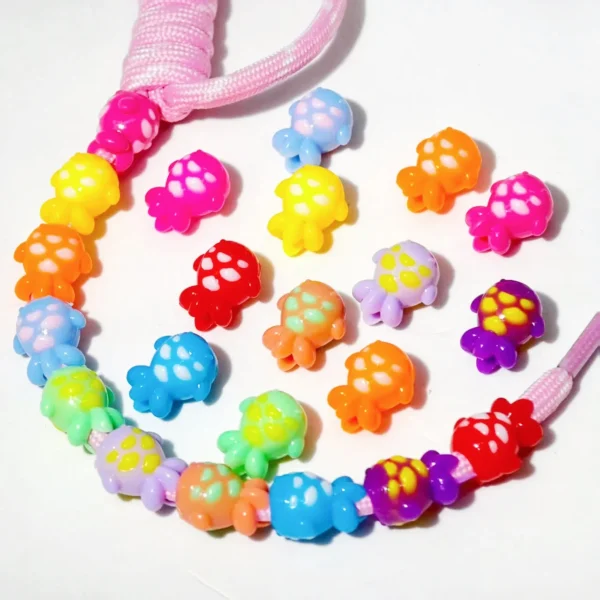 30pcs Large hole colored Cartoon animals fish acrylic 16mm beads for DIY Craft jewelry making bracelet necklace key chain