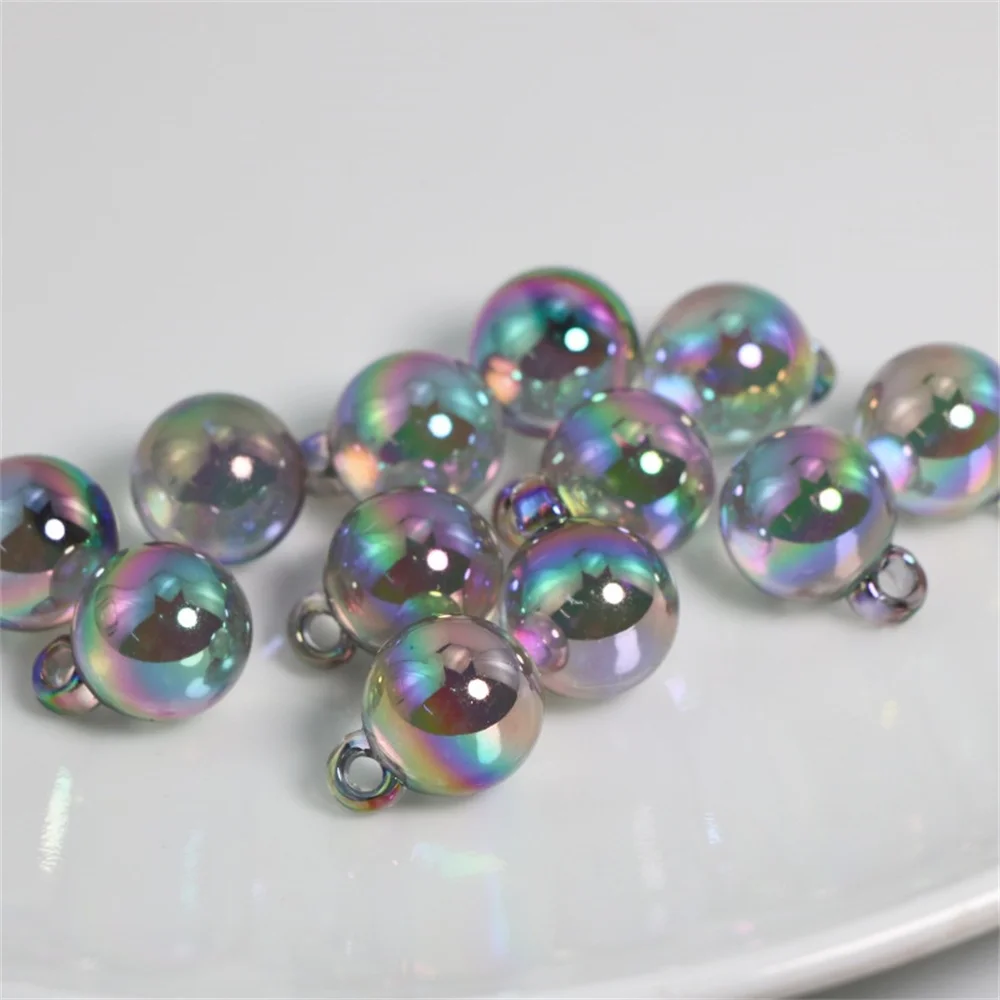 TX89 Uv Electroplating Highlights Beautiful Colorful Fashion Diy Handmade Beaded Bracelet Necklace Hole Bead Accessories. - Image 5