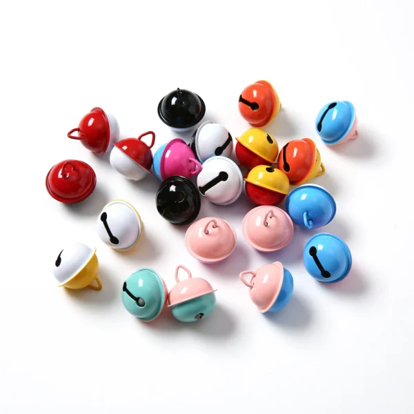 1/5/10/20/50 PCS Colorful Painted Jingle Bell Metal Round Mini Bells for DIY Craft Party Home Decoration Charms Accessories