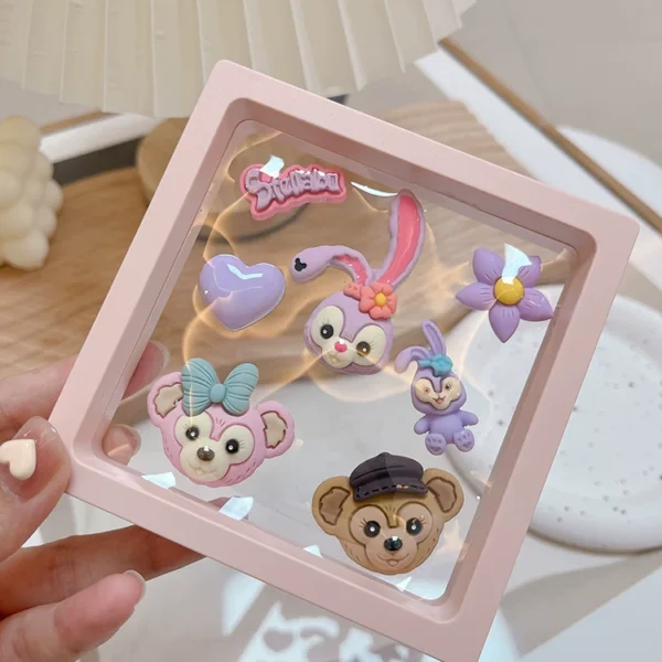 Cute ladies car interior decoration stickers car interior stickers star dew center console screen 3D cartoon stickers