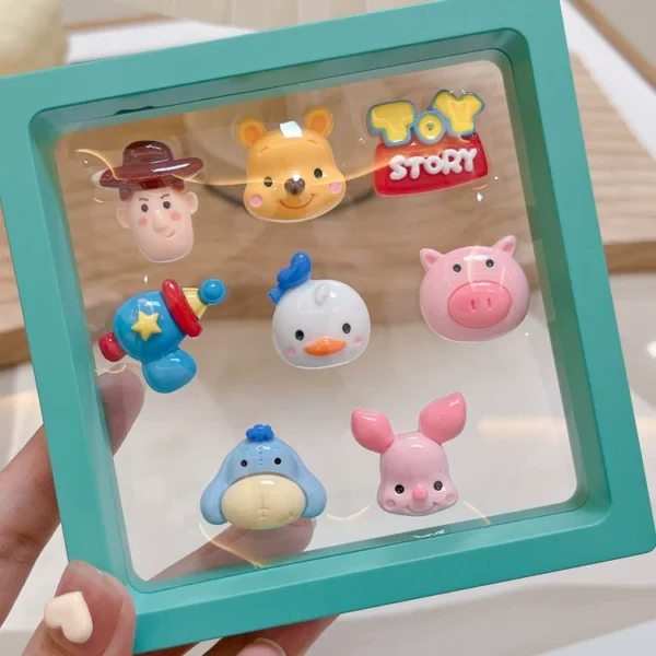 Cute ladies car interior decoration stickers car interior stickers center console screen electric car 3D cartoon stickers