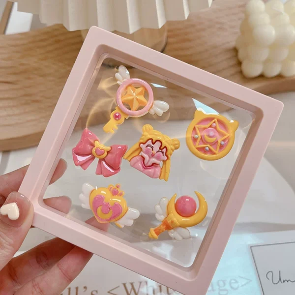 Beautiful girl cute center console car screen three-dimensional 3D cartoon electric car stickers interior decoration ornaments seamless stickers