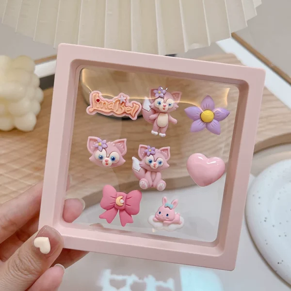 Cute ladies car interior decoration stickers car interior stickers electric car center console screen 3D cartoon stickers