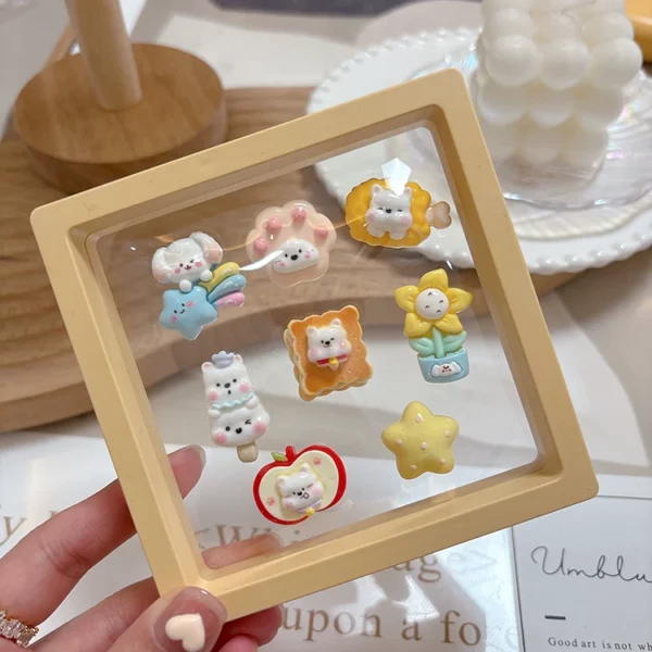 West Highland Lady's Cute Car Interior Decorative Sticker Car Interior Sticker Center Console Screen Electric Vehicle 3D Stereo Paper