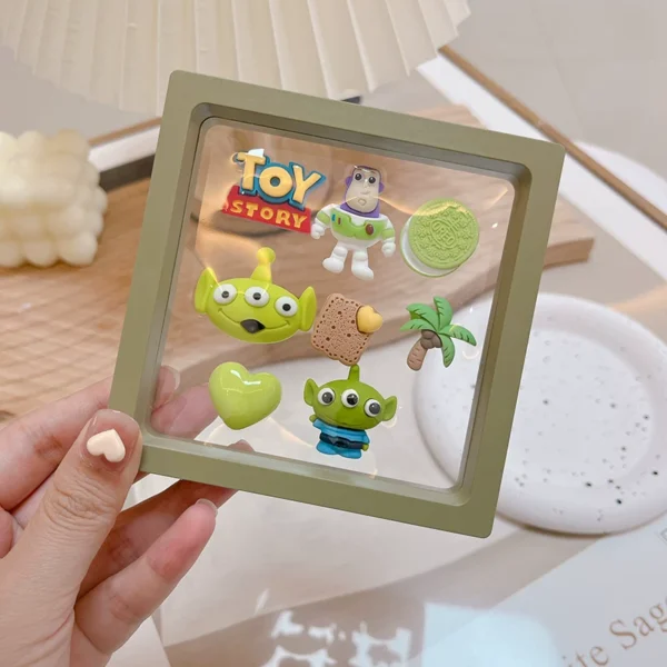 Cute ladies car interior decoration stickers car interior stickers center console car screen 3D cartoon stickers ornaments